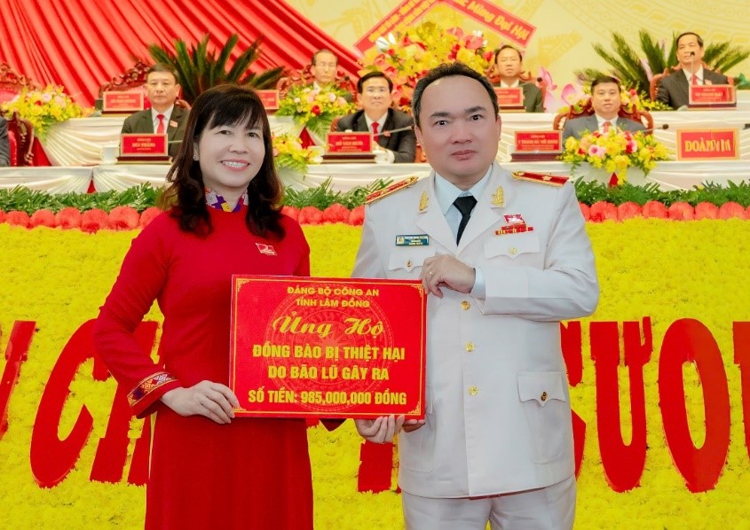 Công an tỉnh Lâm Đồng phát động ủng hộ đồng bào bị thiệt hại do bão số 10